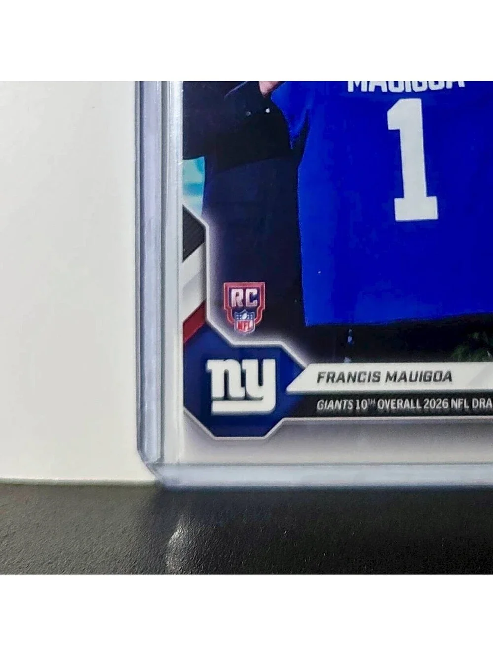 Francis Mauigoa Rookie 2026 Topps Now Draft Night #FMAU Card New York Giants
